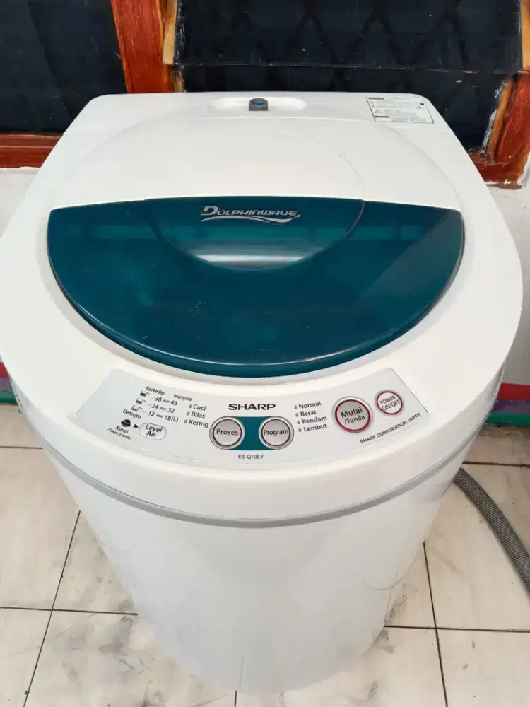 jual mesin cuci sharp 7.2kg otomatis/digital siap pakai semua normal