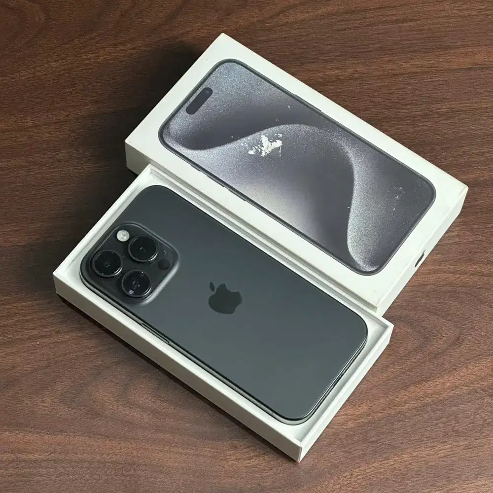 iPhone 15 PRO 256GB [ Black Titanium ] Garansi Resmi iBox