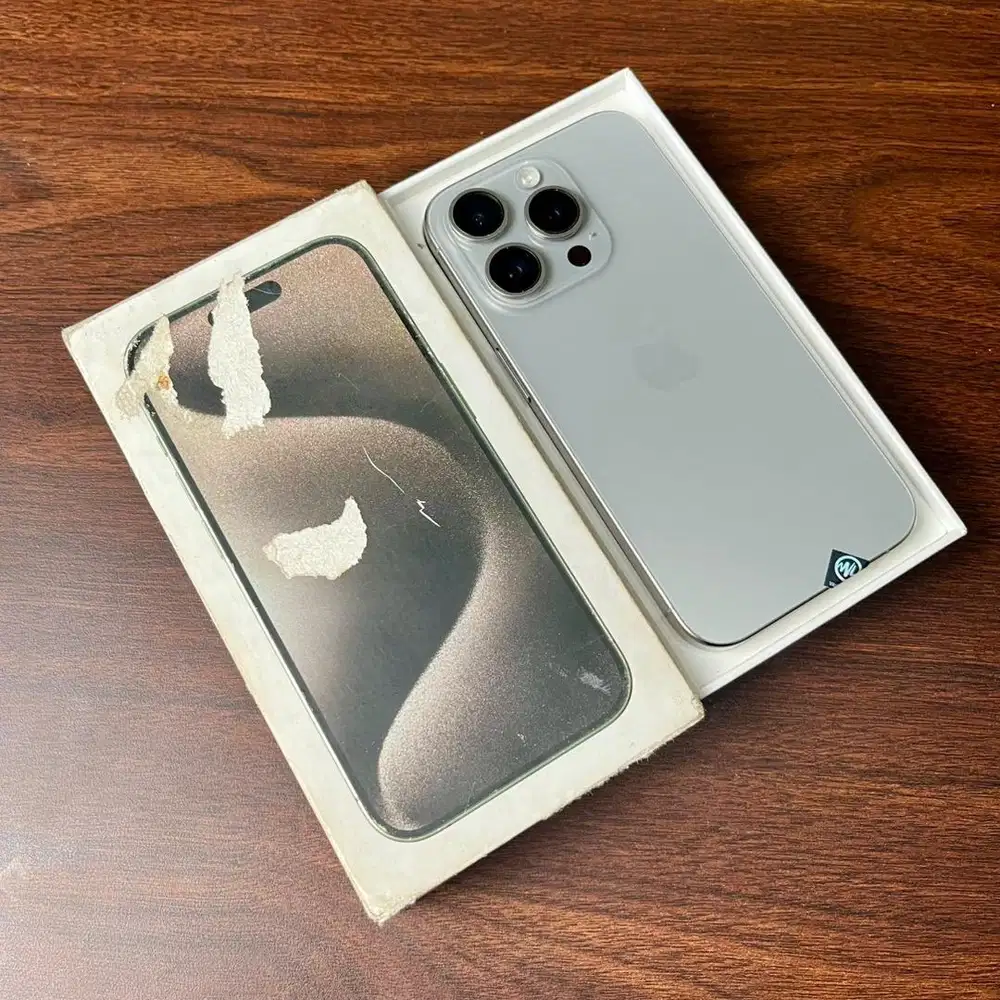 iPhone 15 PRO 128GB [ Natural Titanium ] Garansi Resmi iBox
