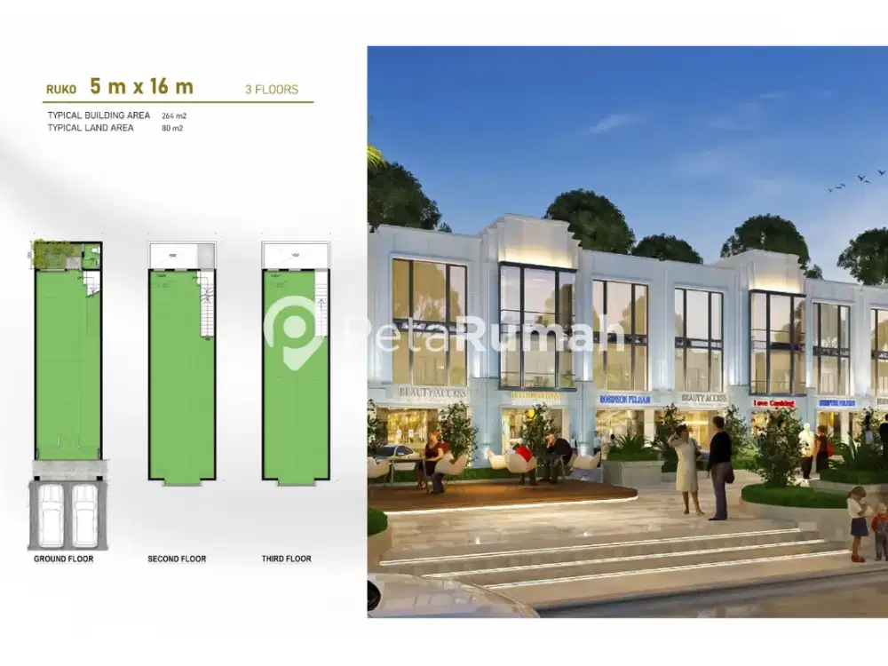 DIJUAL RUKO JALAN METEOROLOGI RAYA  KOMPLEK JEWEL GARDEN - DAERAH CEMARA