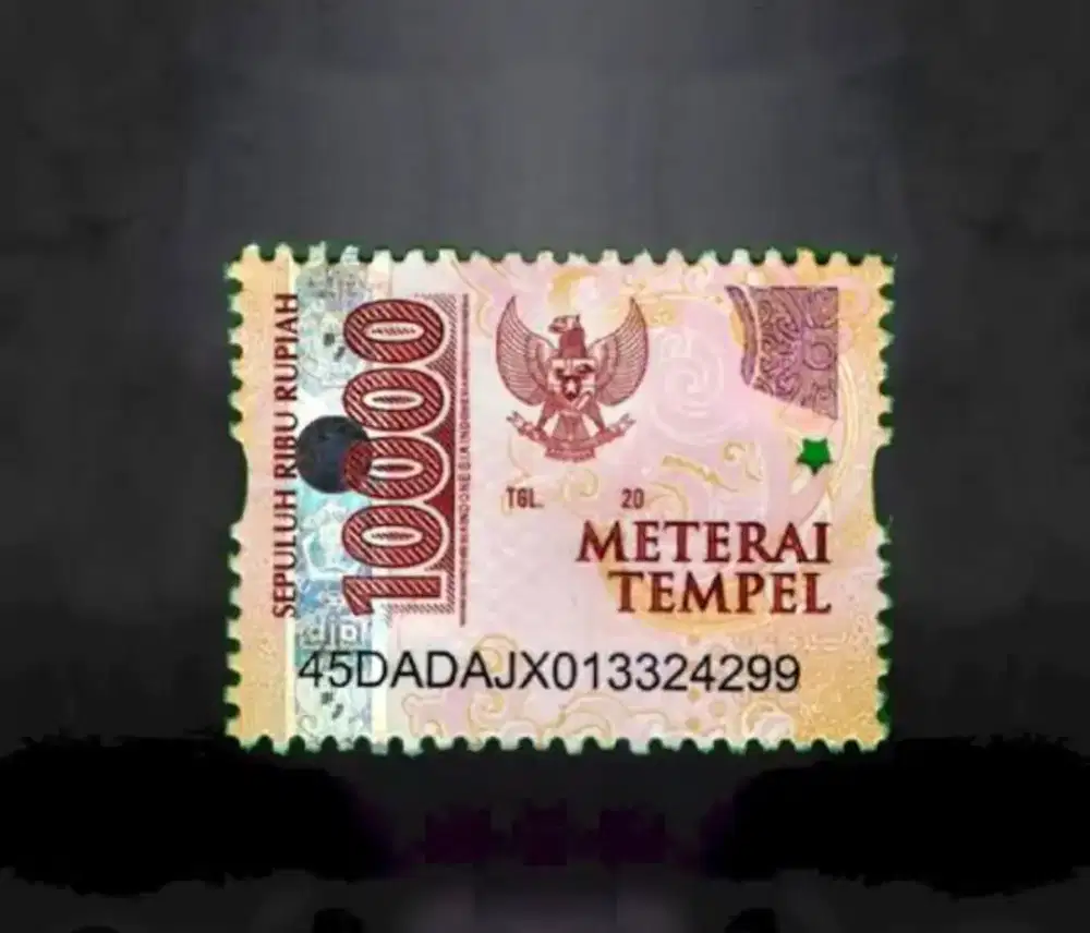 Materai 10.000 Asli Ori