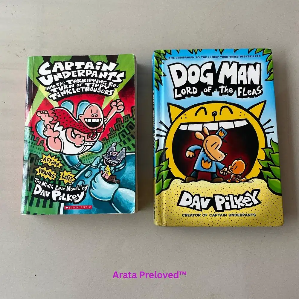 Buku Anak Captain Underpants dan Dog Man (English) Original