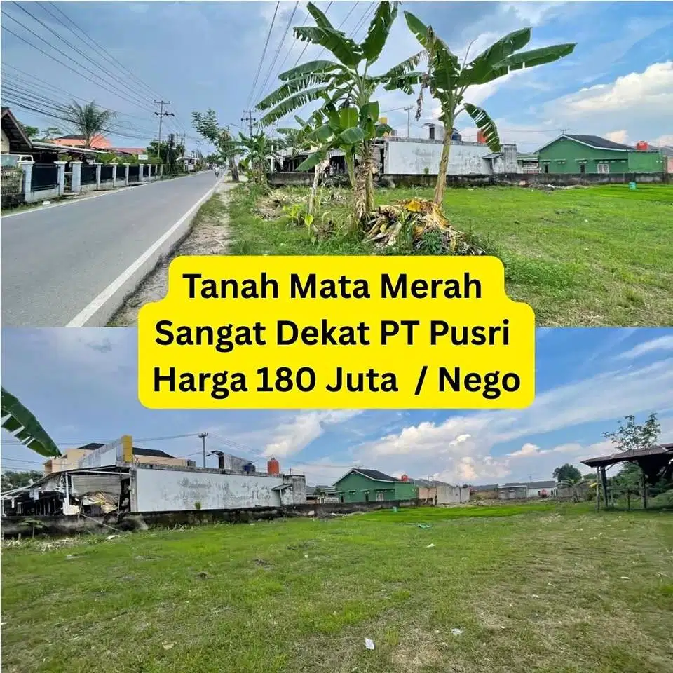 Dijual tanah murah dekat PT Pusri Palembang