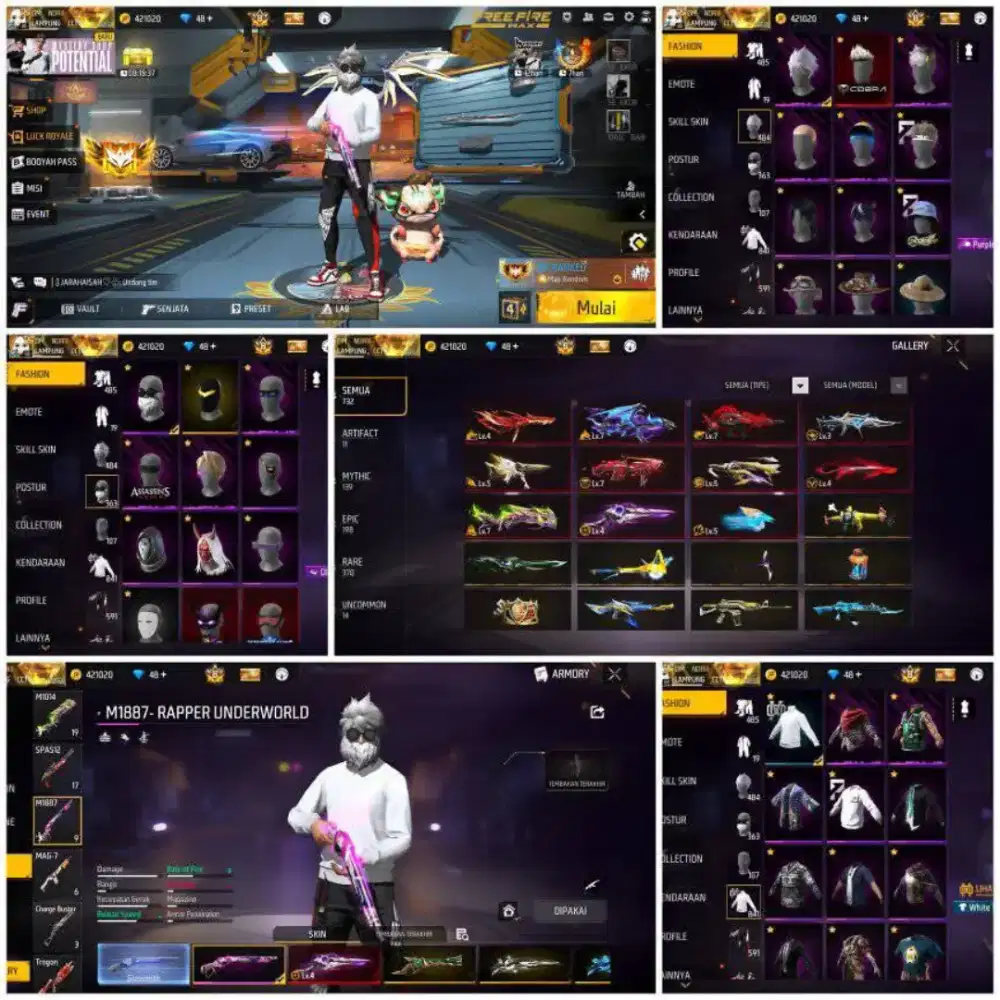 Jual beli akun ff amah dan terpercaya