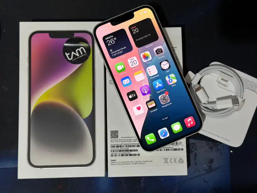 Iphone 14 128 ibox bh85% original istimewa