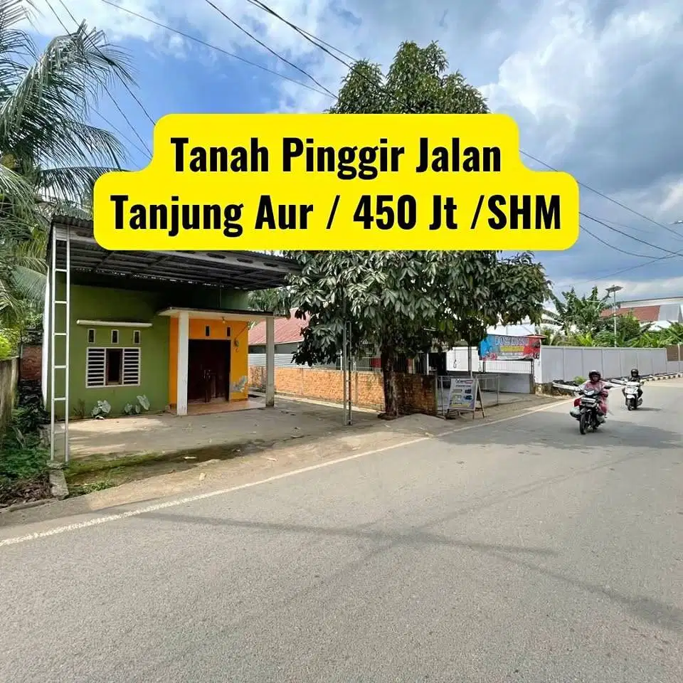 Tanah tepi aspal JL Tanjung Barangan SHM