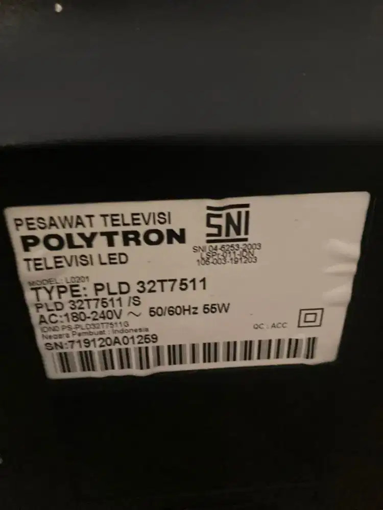 Polytron 32 Inch Suara Hidup Layar Blank