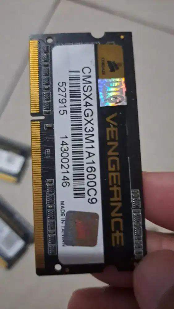 MEMORI RAM Laptop sodimm 4GB Corsair Vengeance DDR3