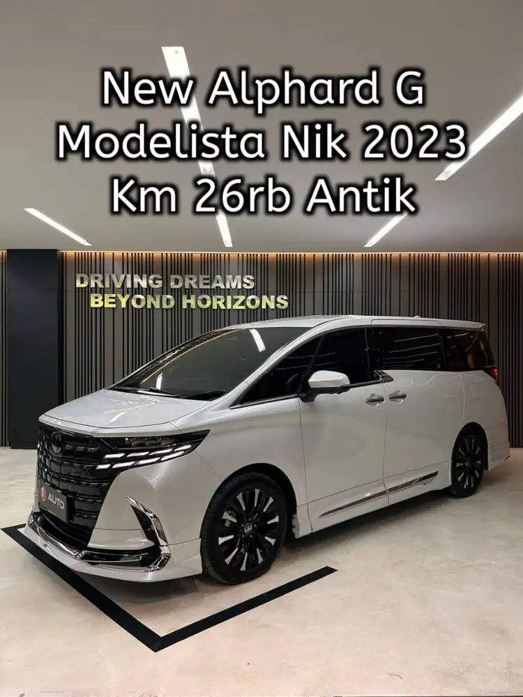 Toyota Alphard Modelista 2.5 G Bensin AT 2024/2023 Waranty ON