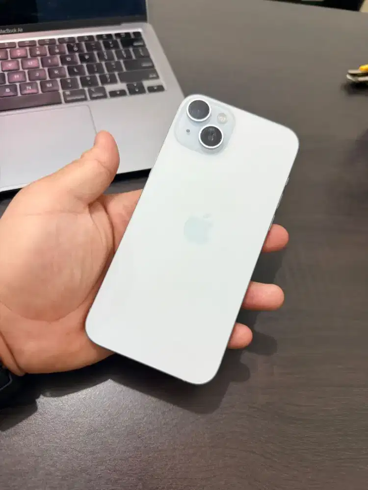 Iphone 15 plus 128 blue resmi ibox