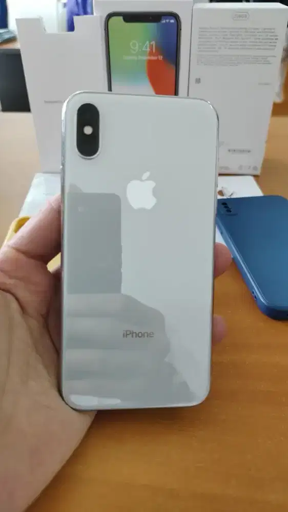 Iphone X 256GB Eks IBOX Silver Mulus