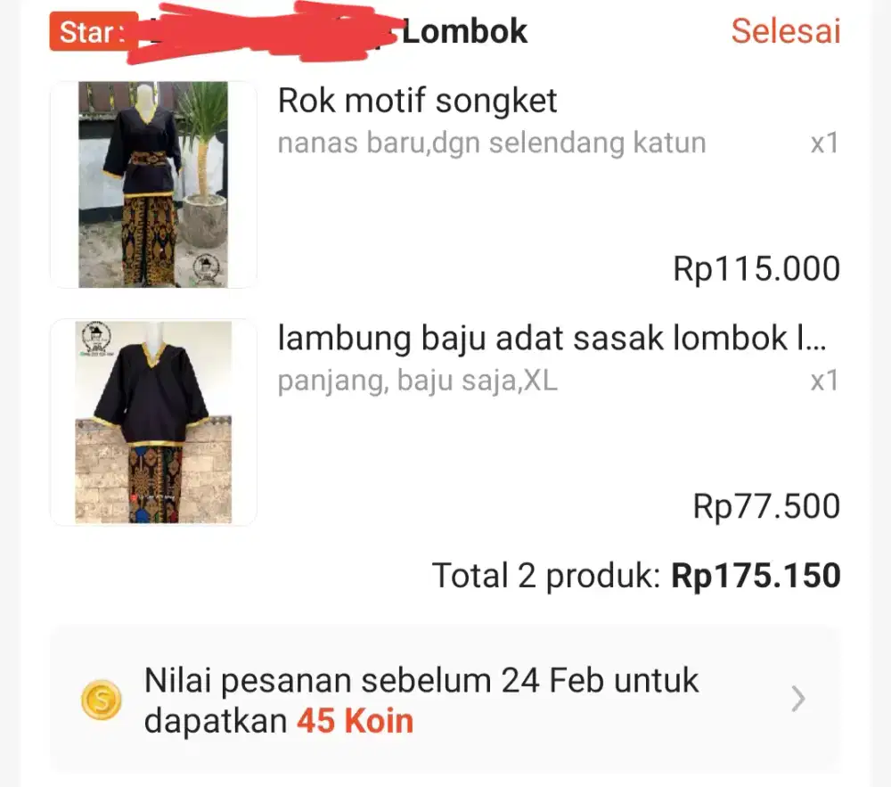 Baju adat Lombok