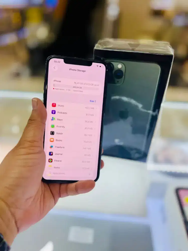 iPhone 11 Pro Max 512GB Midnight Green Resmi iBox Lengkap