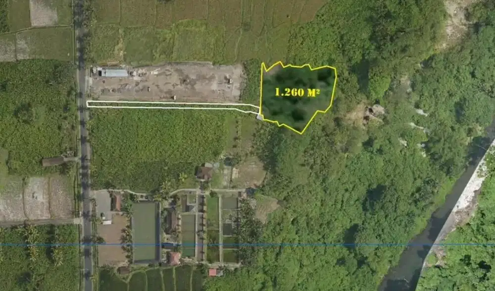 Dijual Tanah Dengan View Tegenungan Gianyar Bali