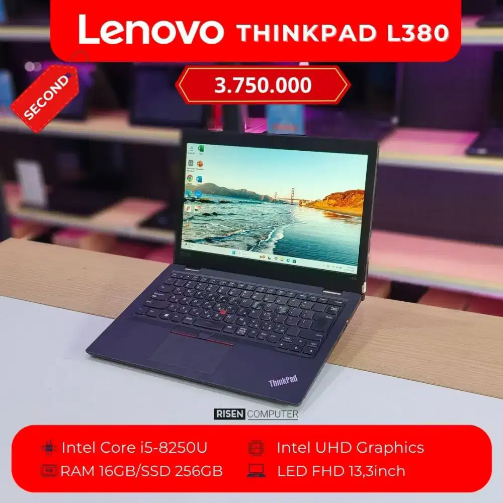 LENOVO THINKPAD L380 Core I5-8250U FHD 13.3inch RAM 16GB SSD 256GB