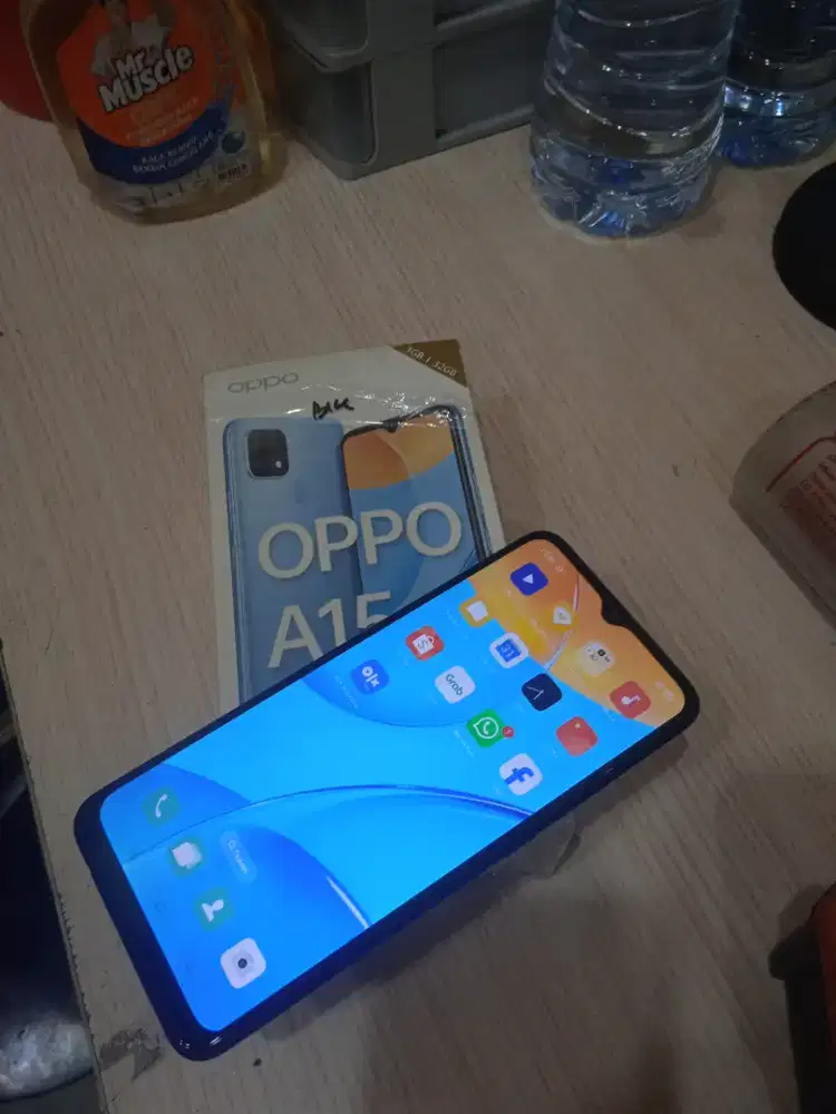 Oppo A15 ram 3/32 normal semua ny msh original semua nya hp SM dus aja