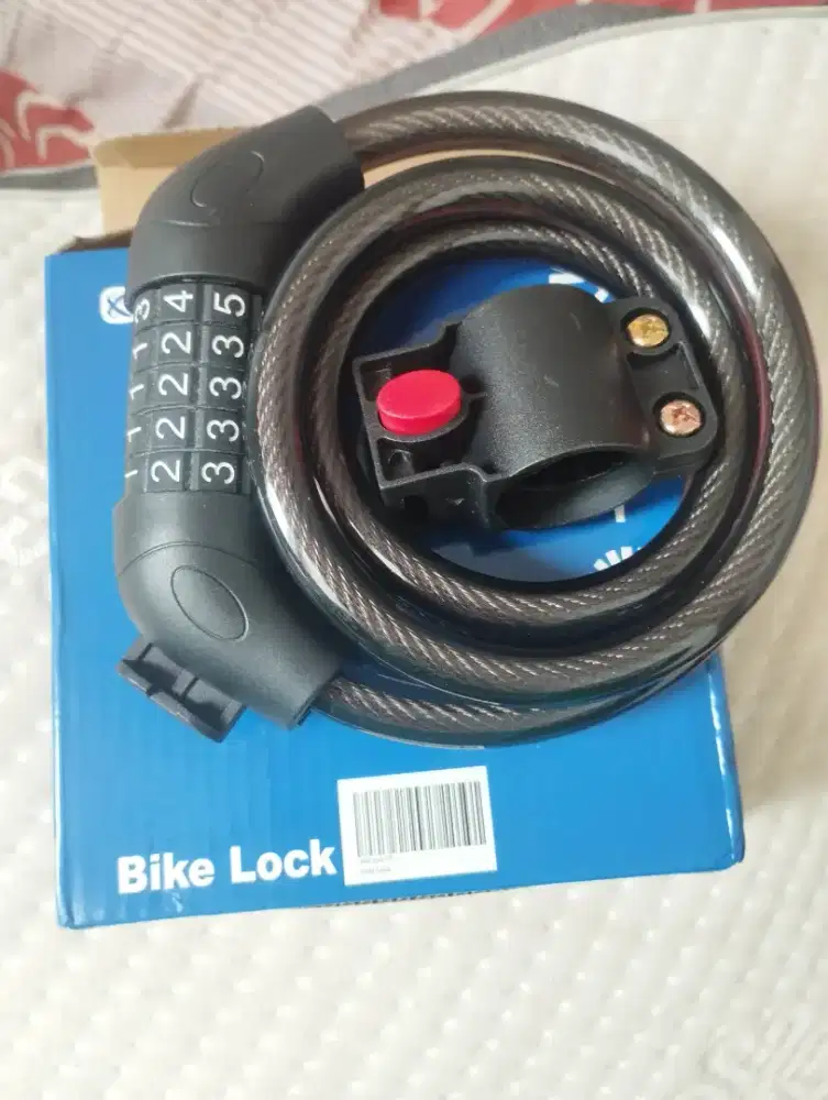 Black bike lock