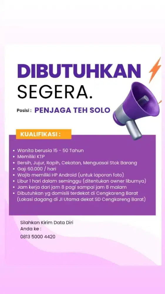 Penjaga teh solo