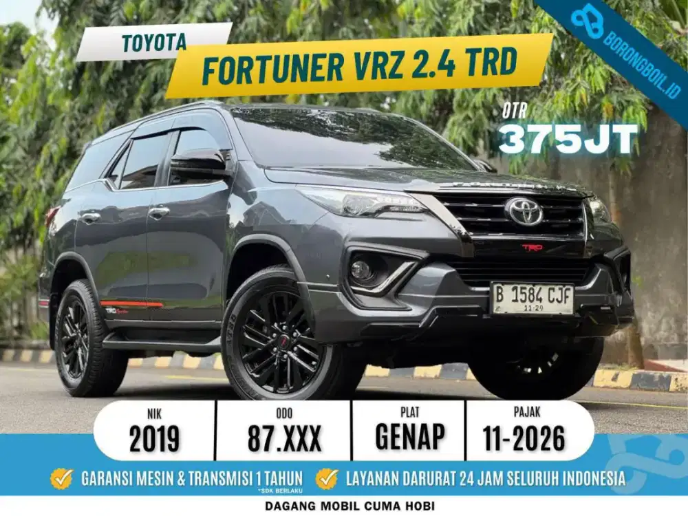Toyota Fortuner VRZ 2.4 TRD Kick Sensor 2019  SIAP PAKAI