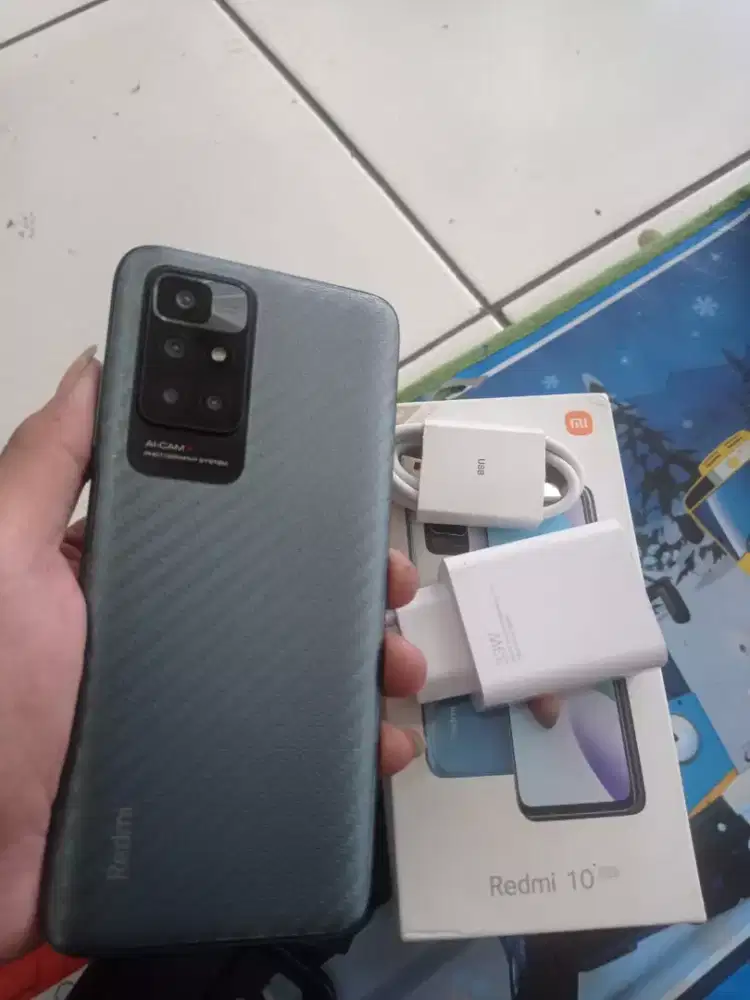 Redmi 10 Ram 6+2/128 GB Fullset No Kendala Normal Jaya