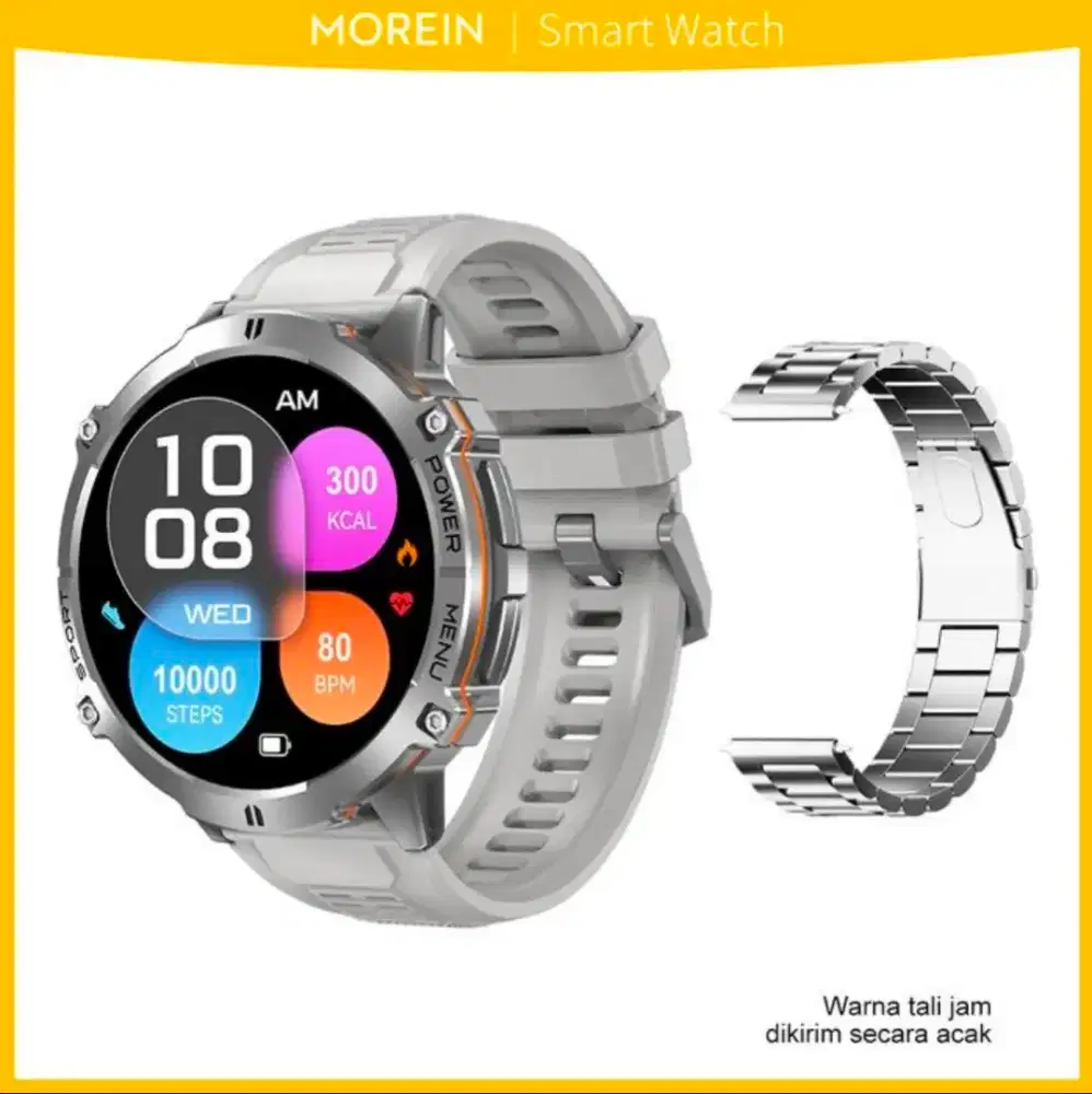 Smartwatch baterai badak 10000 mah Morein rock x3 BNOB