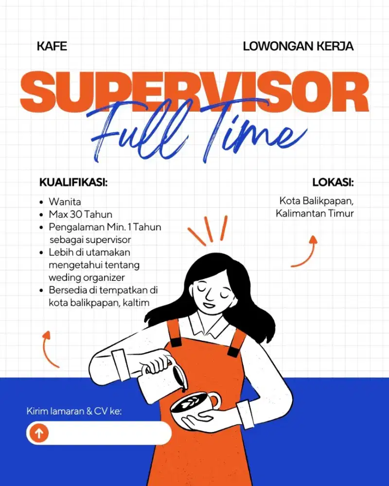 Lowongan Supervisor Cafe