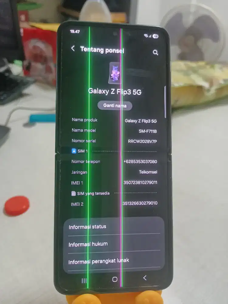 Jual cepat samsung Z Flip 3 5G garansi sein
