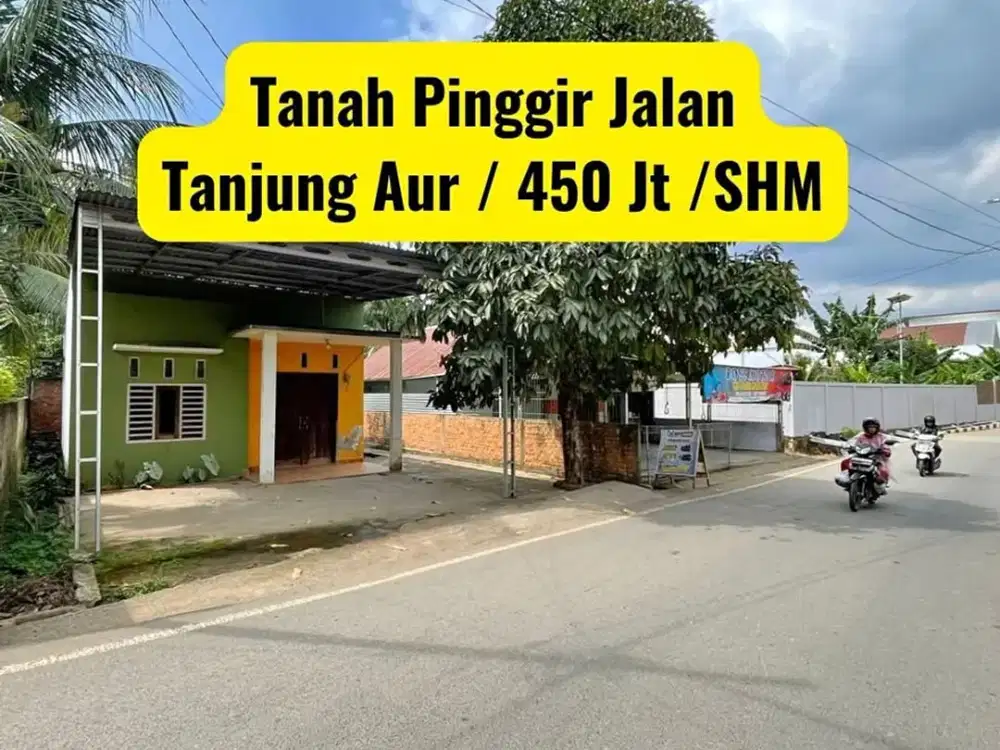 Tanah tepi aspal JL Tanjung Barangan SHM