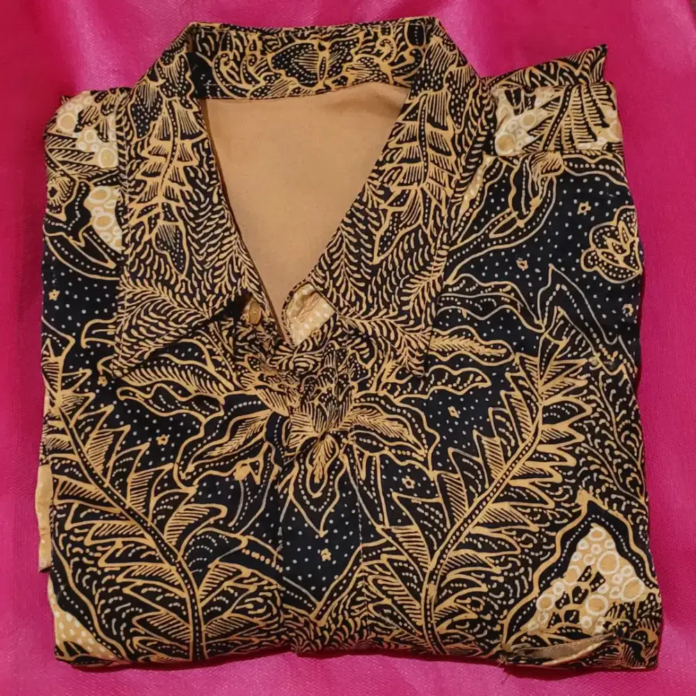 Kemeja Batik Sutera Asli XL