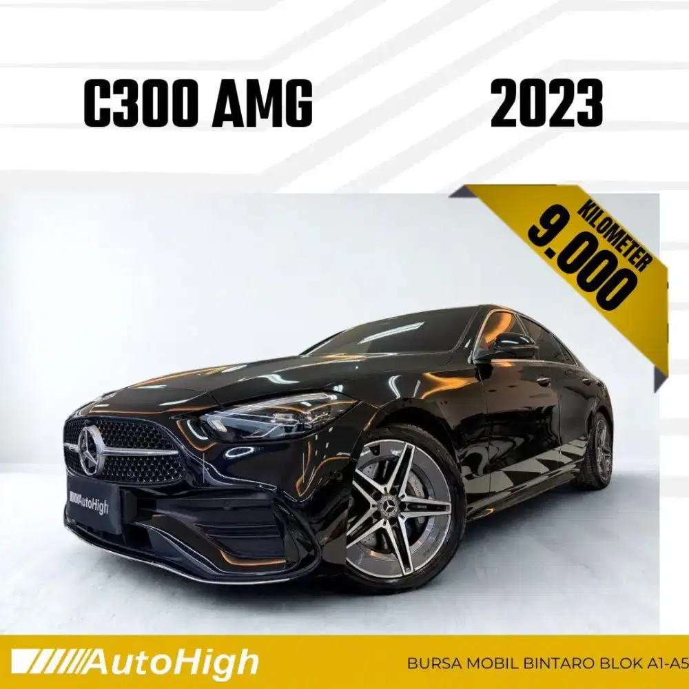 DP10% [Km9.000] C300 AMG 2023 Black Reg 2024 #AUTOHIGH