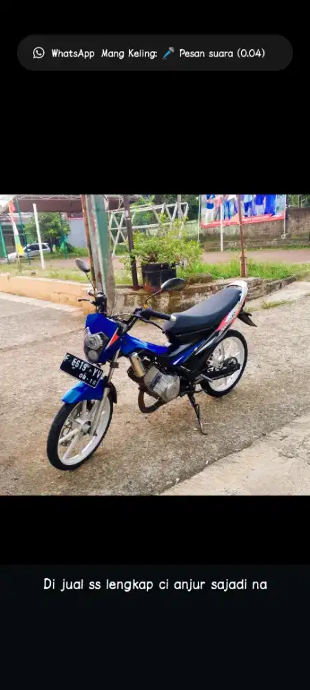 jual satria hiu body satria fu CBU ss lengkap pajak off plat f cianjur