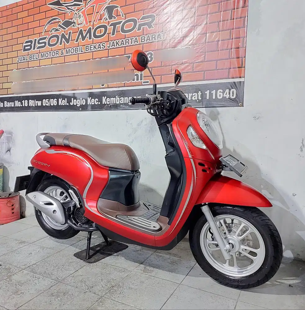 Seperti baru! HONDA NEW SCOOPY KEYLESS 2022 STYLISH ALARM Prestige
