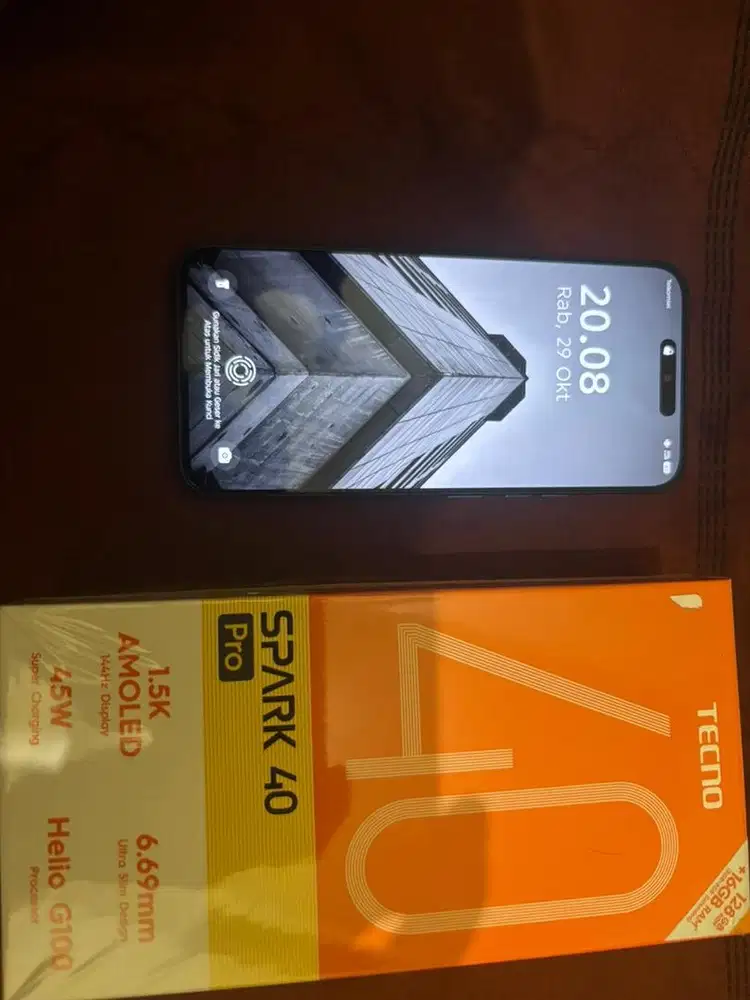 Tecno spark 40 pro 128+8 GB INK Black FULL SET