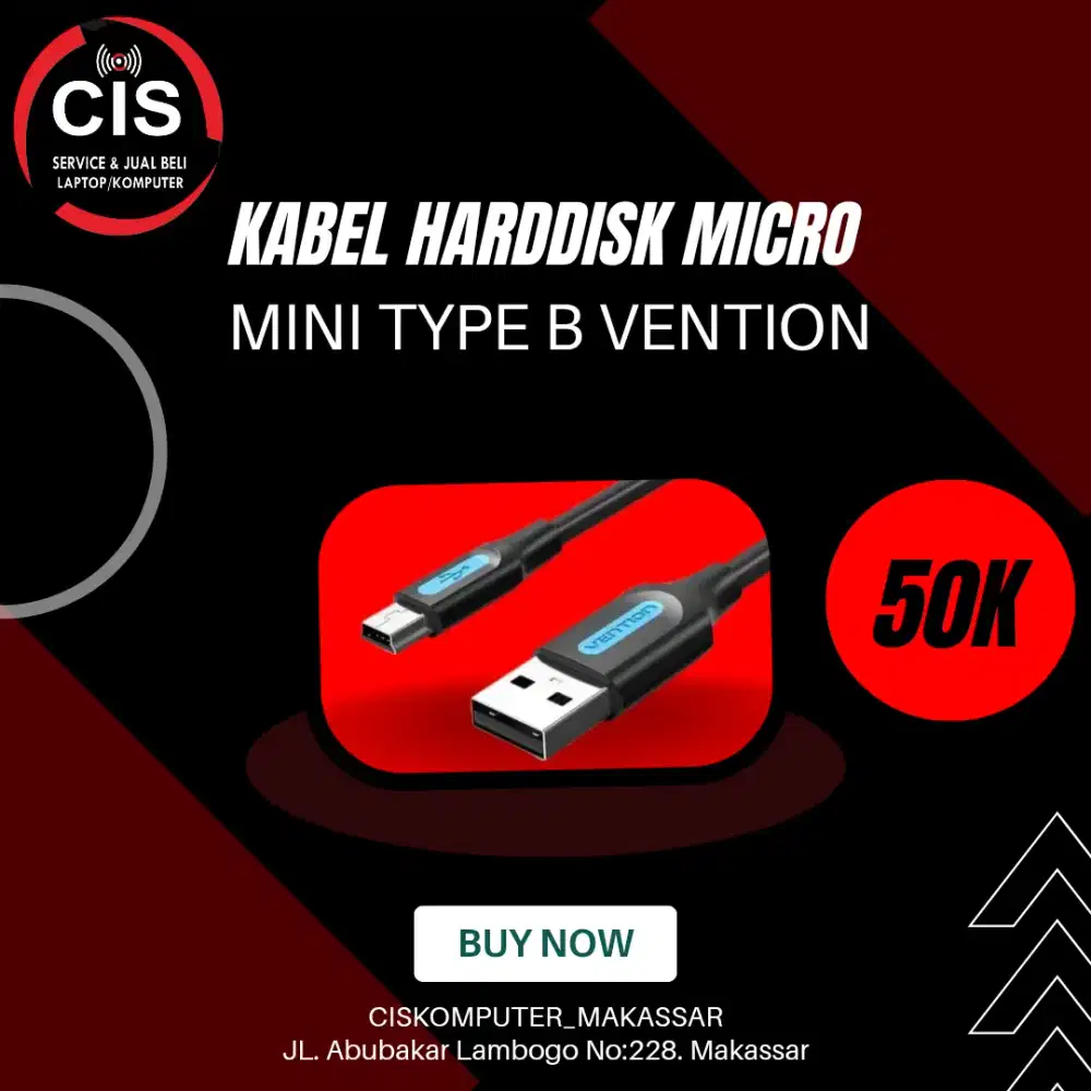 Ready Kabel Harddisk Micro Mini type B Vention