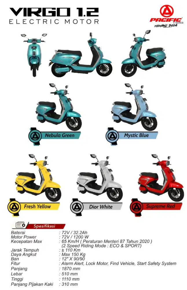 SEPEDA MOTOR VIRGO 12 PACIFIC