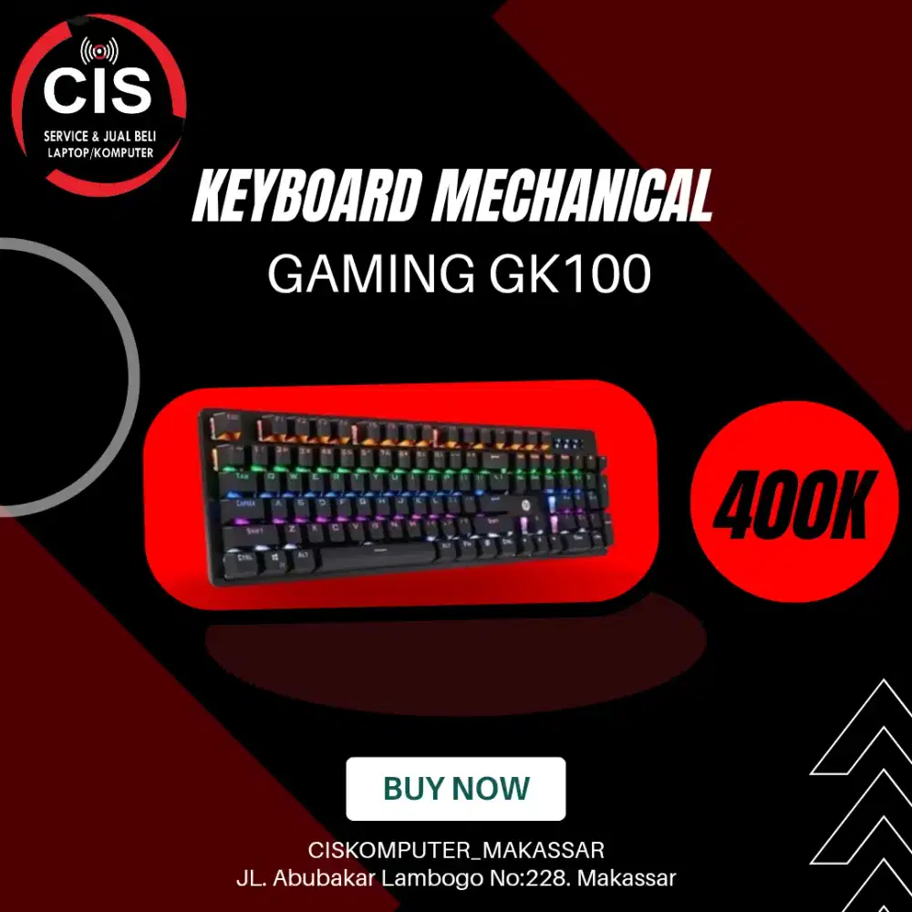 Ready keyboard mechanical gaming GK100