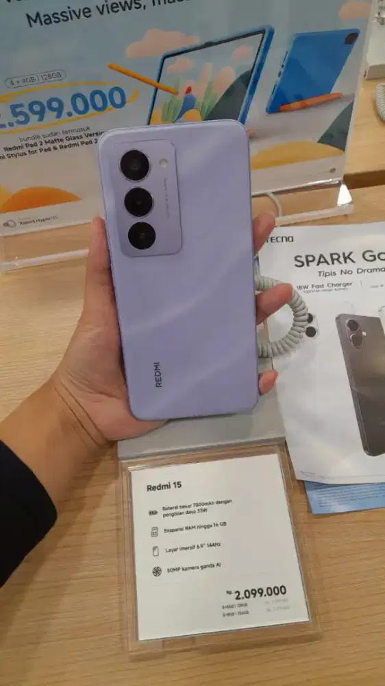 JUAL HP REDMI 15 NEW