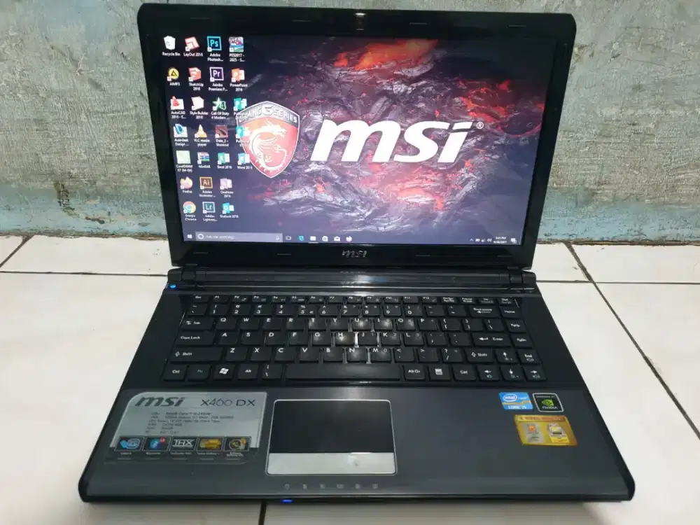 Laptop Msi i5 Vga Nvidia Ram8gb Hdd640gb Batre 2-3Jam