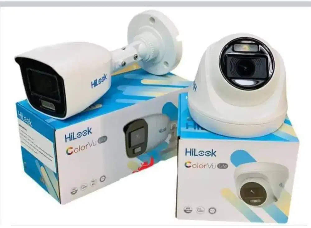 Paket CCTV murah hilook full color tetap berwarna meski gelap