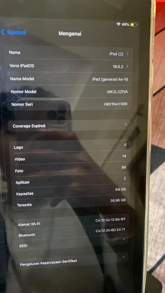 Ipad gen 9 second