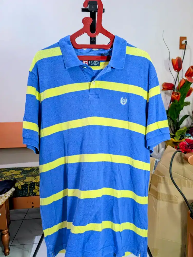 Chaps Polo Shirt, Kaos Berkerah Size XL LD 118