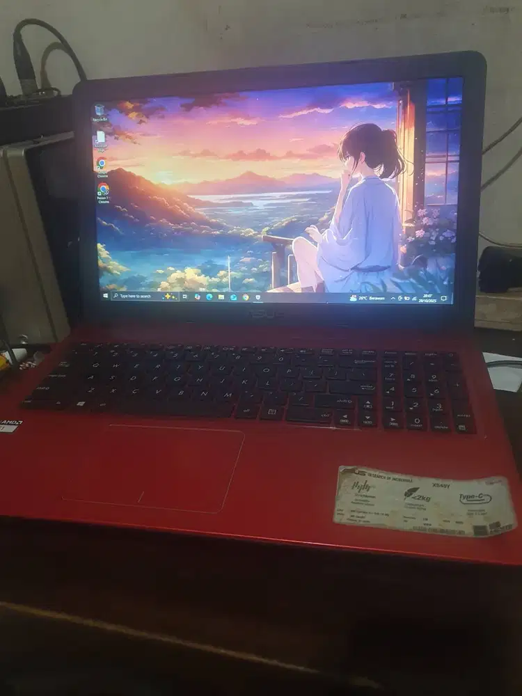 Laptop asus x540y layar 15 inch