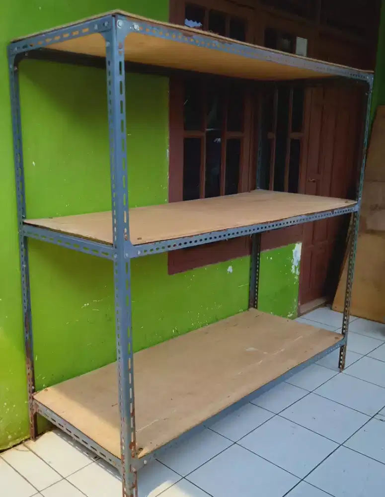 Rak Besi Siku 3 Tongkat/Susun