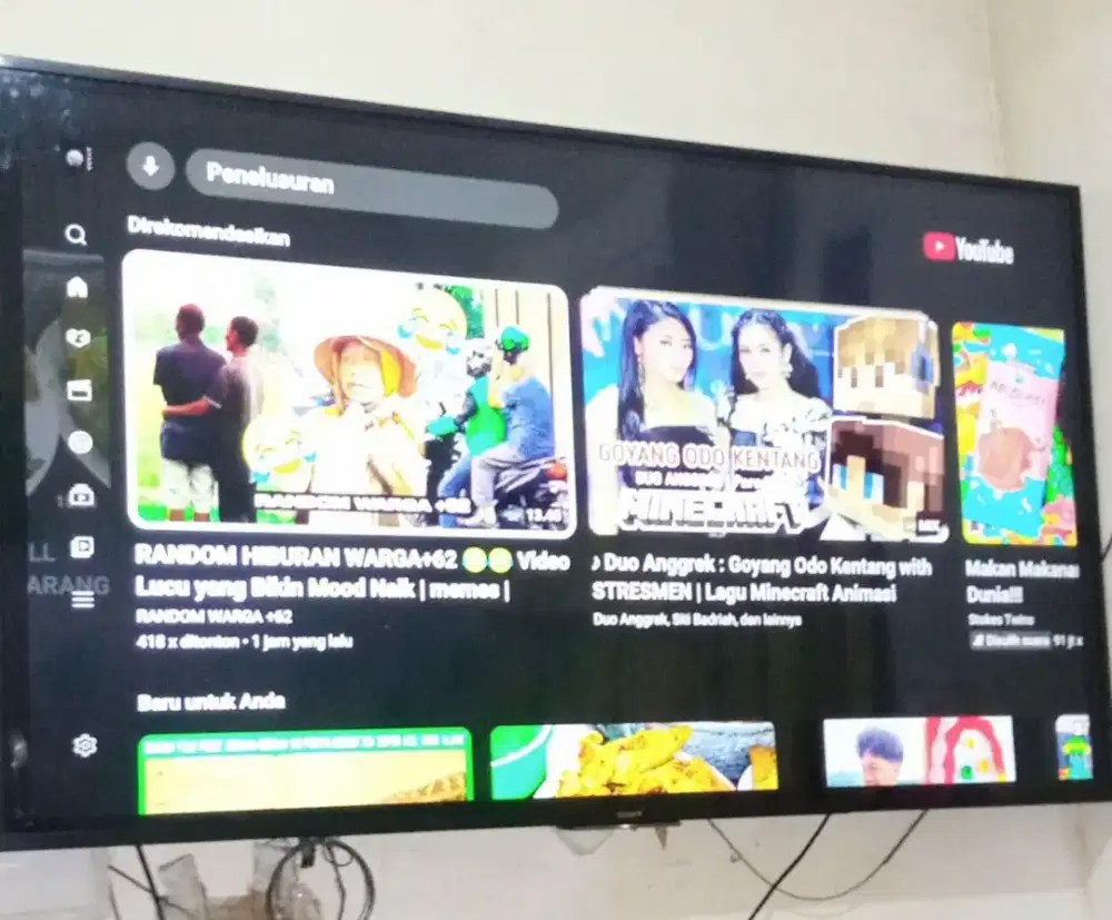 Bu Smart Tv Digital Android Sony Bravia 65 Inch jual cepat,normal,nego