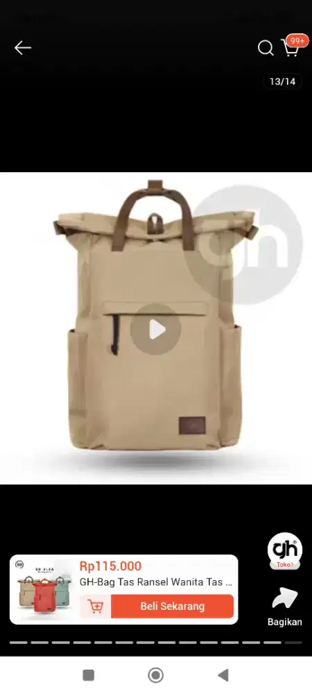 Di Jual Cepat Tas Punggung (Untuk Cowo & Cewe)