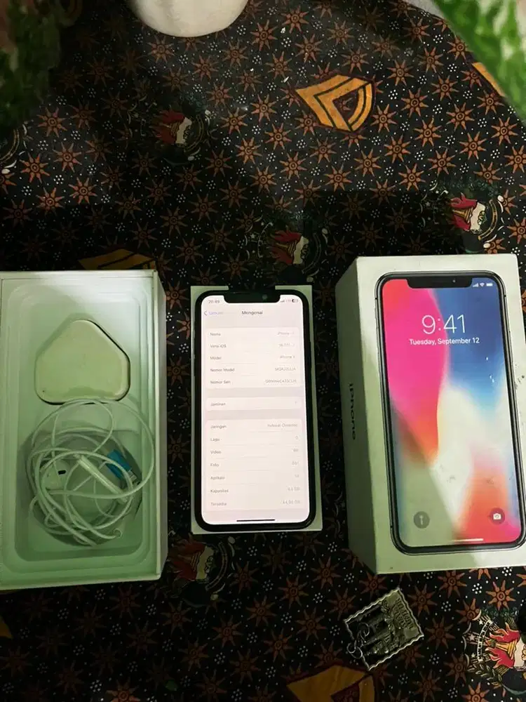 iPhone X 64gb Fullset mulus