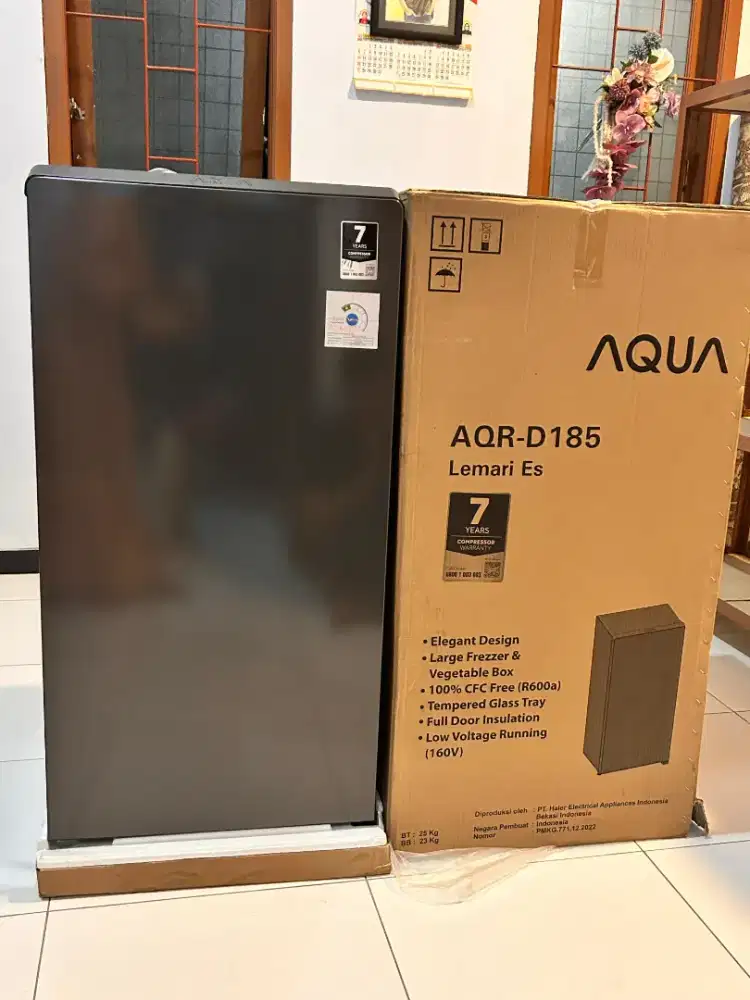 Dijual kulkas kondisi baru AQUA-D185 MURMER