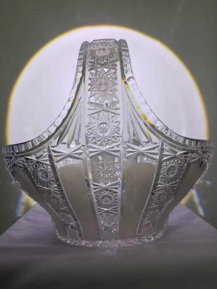Keranjang kristal Bohemia vintage klasik mewah