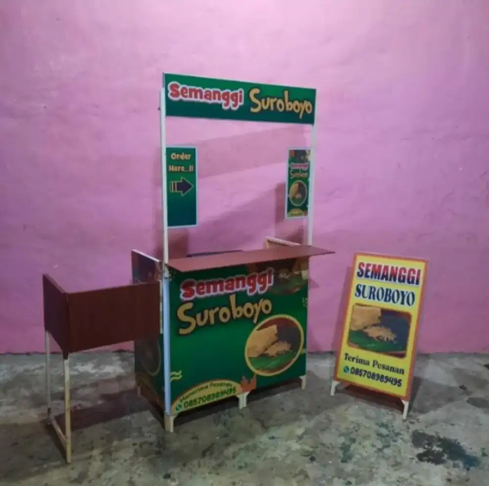 Both rombong portable bisa bongkar pasang