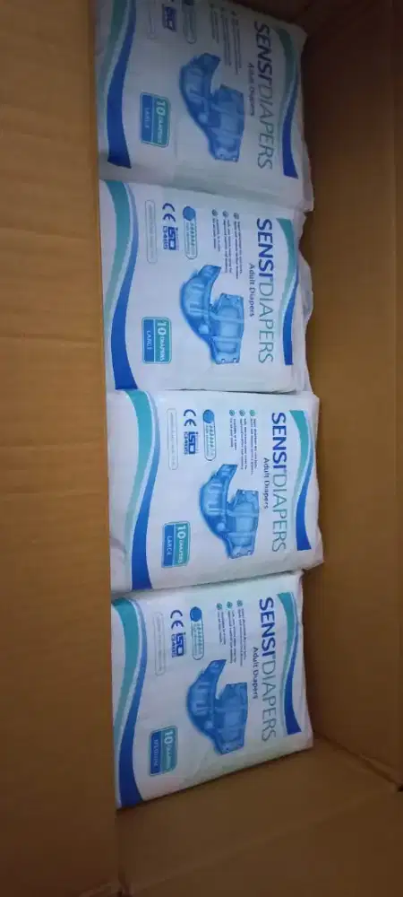Pempers sensi perekat ukuran L & isi 10